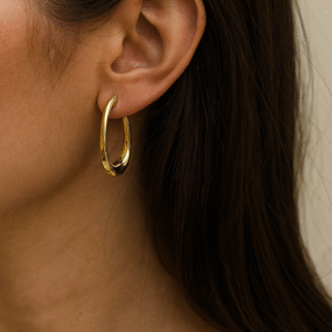 Gümüş altın kaplama küpe