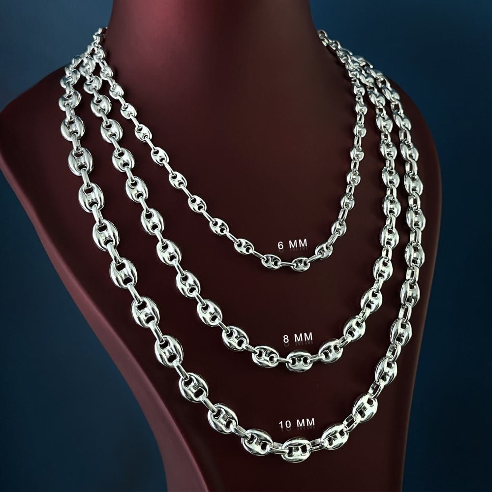 Gemici Zincir Gümüş Kolye