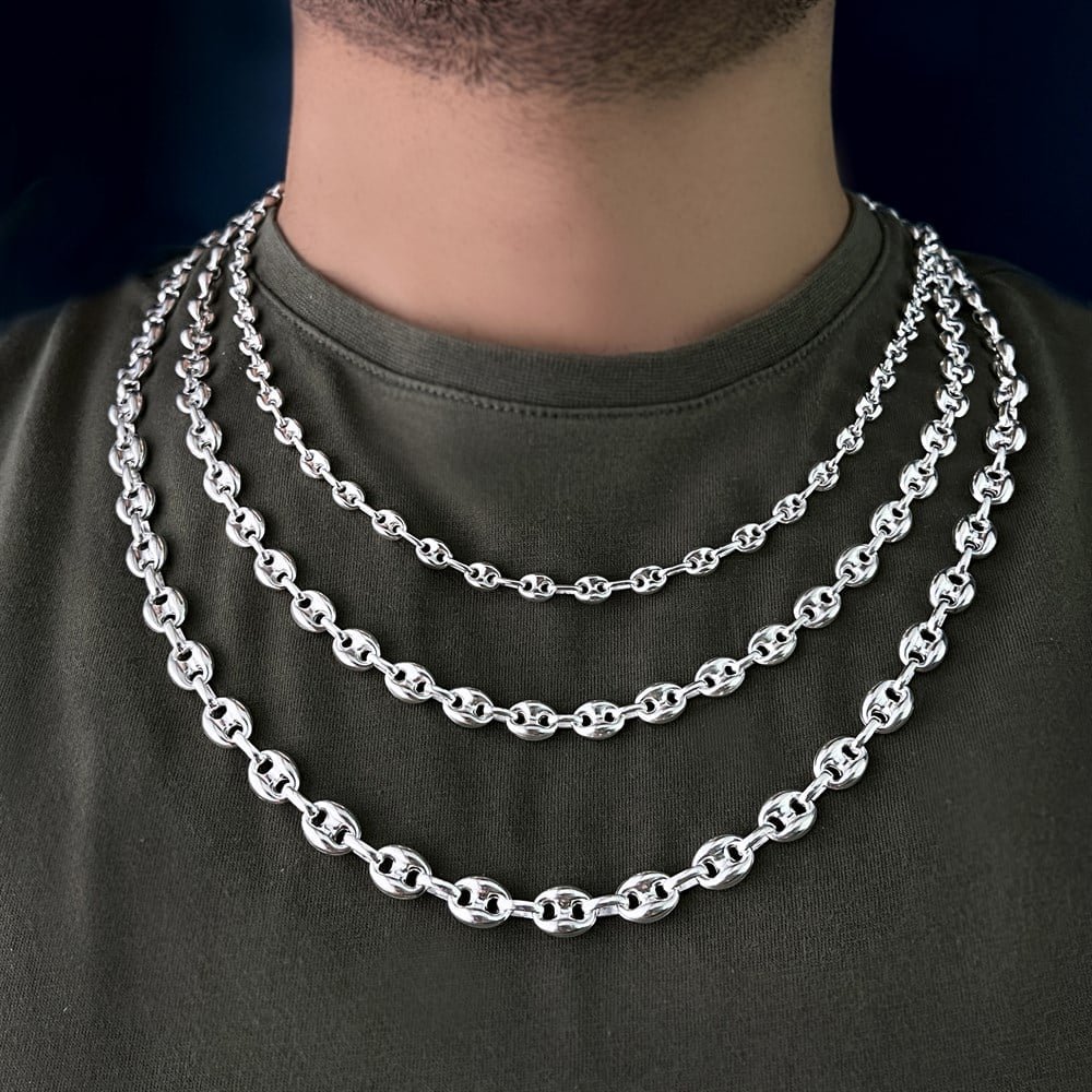 Gemici Zincir Gümüş Kolye - Görsel 3