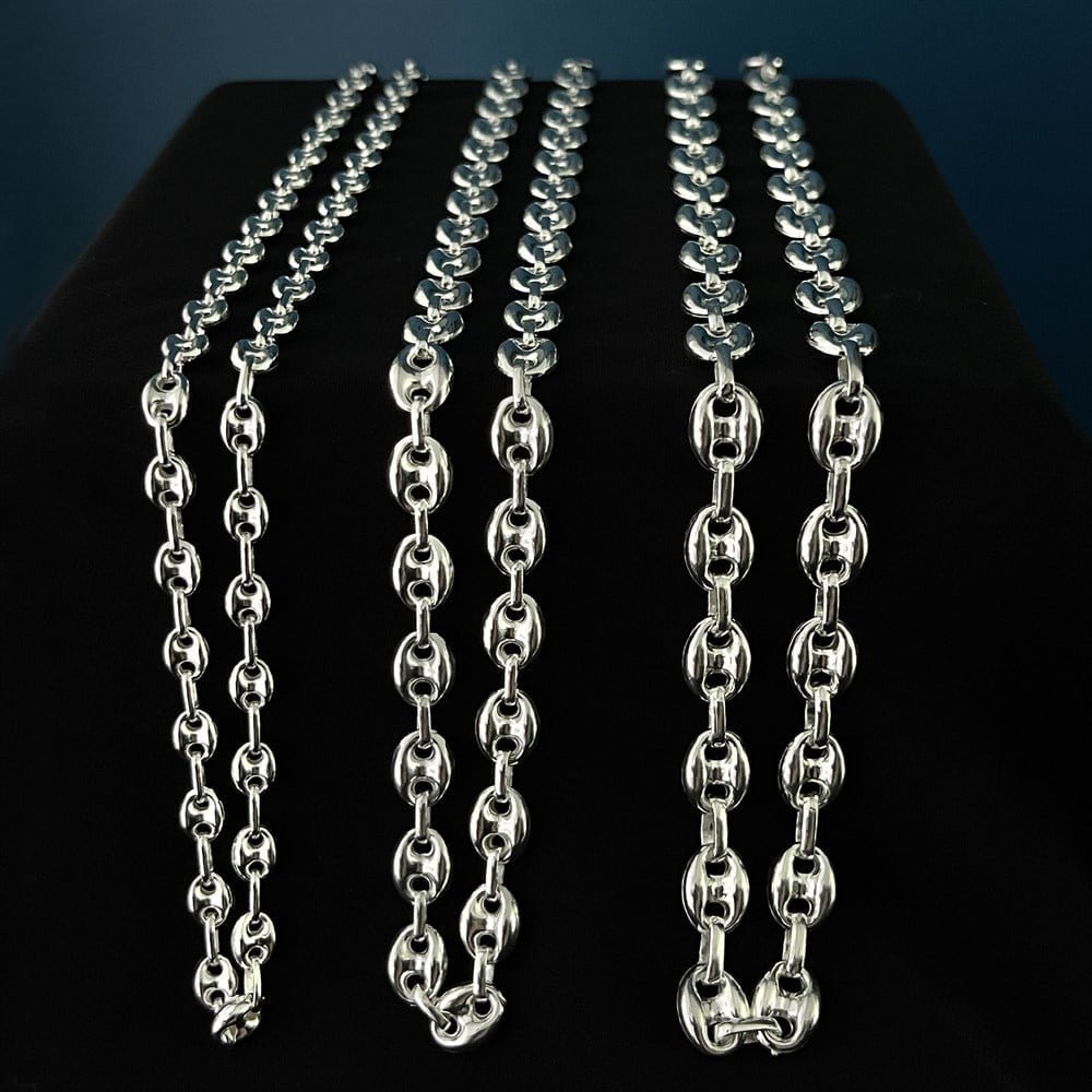 Gemici Zincir Gümüş Kolye - Görsel 6