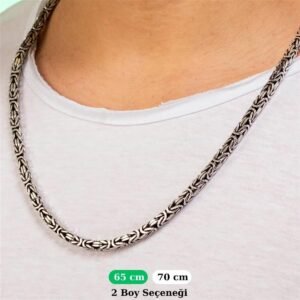 Gümüş Kral Kolye Zincir 5.2mm