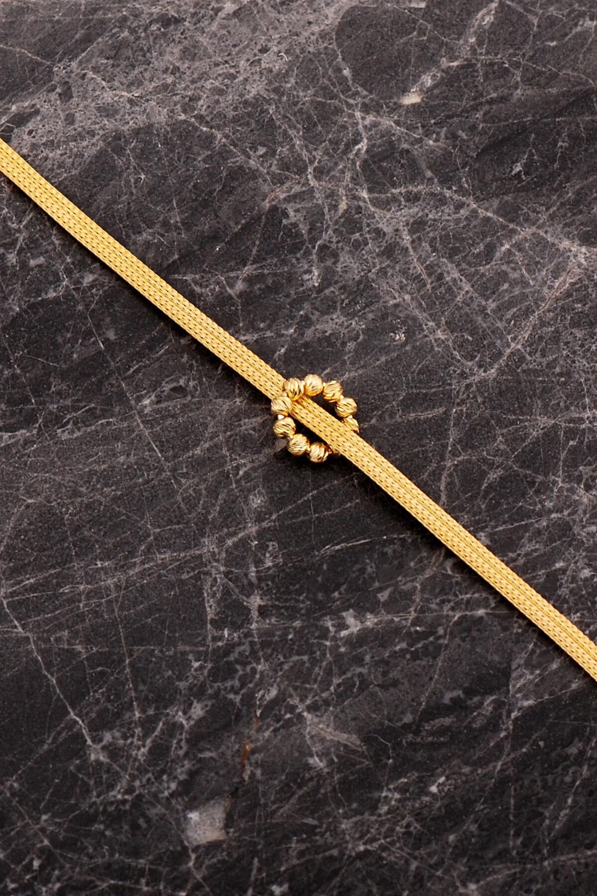 Hasır Dorika Altın Kaplama Tasarım Elişi 925 Ayar Gümüş Set - Görsel 3