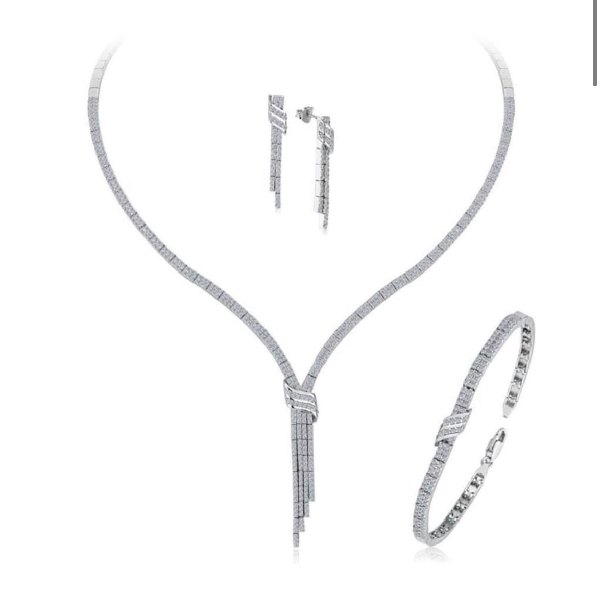 Gümüş salkım set