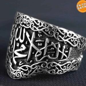 Kelime-i tevhid gümüş yüzük
