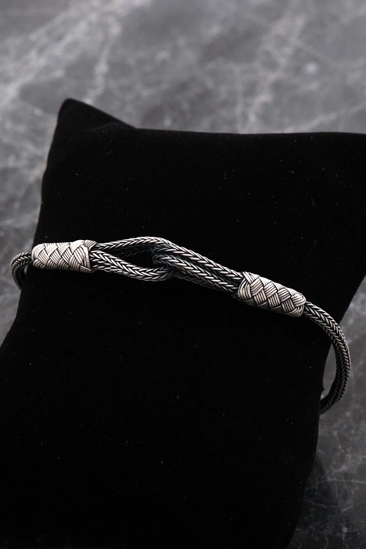 Kazaziye Bağlılık Sembolü Tasarım Gümüş Erkek Bileklik - Görsel 4